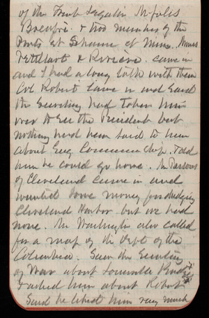 Thomas Lincoln Casey Notebook, September 1889-November 1889, 52, of the French Legation.1