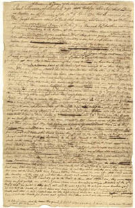 Paul Revere's deposition, draft, circa 1775