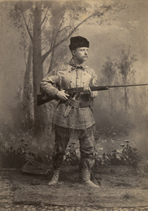 Theodore Roosevelt in his frontiersman attire