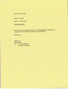 Memorandum from Mark H. McCormack to Scott A. Rogers