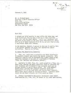 Letter from Mark H. McCormack to J. Richard Munro