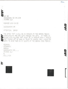 Telex prinotut from Mark H. McCormack to Anotnio Carlos de Almeida Braga