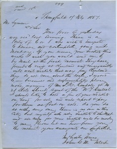 Letter from John C. Mcintosh to Joseph Lyman
