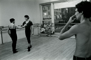 Dancers and chroeographer in rehearsal
