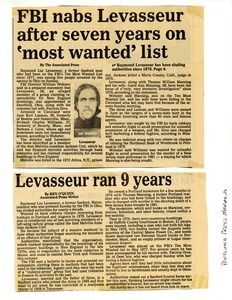 FBI nabs Levasseur after seven years on 'most wanted' list and Levasseur ran 9 years