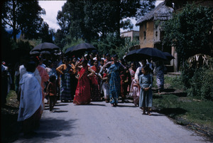Women dancing in the street