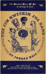 The greatest show of all is coming to town: The Jim Kweskin Jug Band, Garden of Joy
