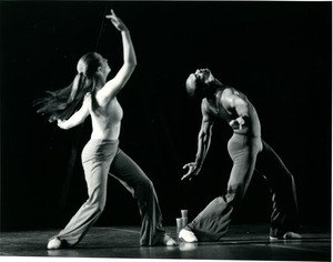 Luxuriation: Richard Jones (r) with dancer