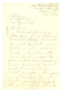 Letter from Inez S. Bryant to the Crisis