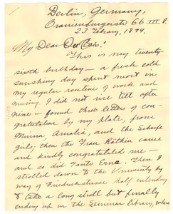 Letter from W. E. B. Du Bois to himself