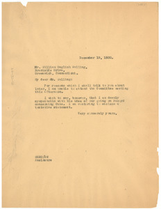 Letter from W. E. B. Du Bois to William English Walling
