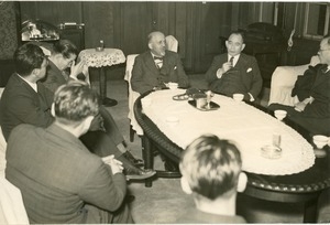 W. E. B. Du Bois with Japanese scholars in Tokyo, 1936
