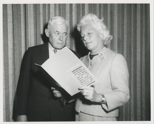 Mrs. H. Lawrence Bogert, Jr. and unidentified man