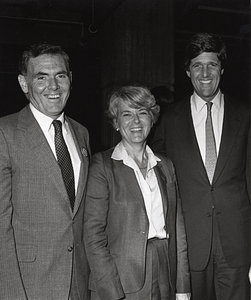 Mayor Raymond L. Flynn, Vice-Presidential candidate Geraldine Ferraro and Senate candidate John Kerry