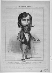 GAMBON. Sans rival pour les interruptions. - Ce portrait aurait été bien plus ressemblant encore si Gambon n'avait pas interrompu vingt fois Daumier, sous prétexte qu'ils étaient tous deux en séance.