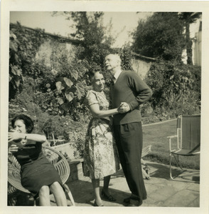 Donald Ogden Stewart dancing with Shirley Graham Du Bois in Hampstead