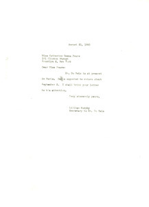 Letter from Lillian Murphy to Catherine Owens Peare