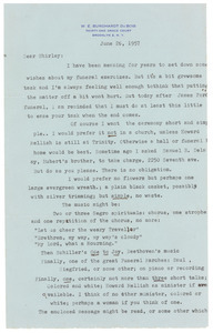 Letter from W. E. B. Du Bois to Shirley Graham Du Bois