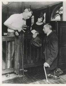 A man receives a new prosthesis