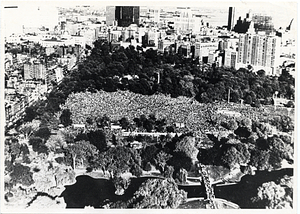 Boston Common and Boston Public Garden, aerial view