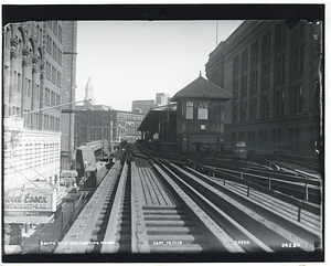 South Station looking north, showing towing tower J and shuttle truck