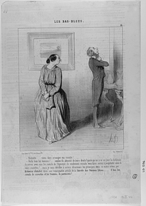 - Bichette... viens donc arranger ma rosette! ... - Voilà bien les hommes!... comme ils abusent de leurs droits! parce qu'on a eu un jour la faiblesse de serrer avec eux les nœuds de l'hymenée, ils voudraient ensuite vous faire serrer à perpétuité ceux de leurs cravattes! ... mais je suis décidée à suivre désormais les principes émis ce matin même par Artémise Jabutot dans son remarquable article de la Gazette des femmes libres: ... A bas les nœuds de cravattes et les boutons de pantalons!