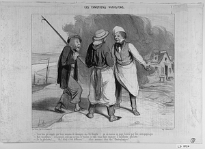 - Tiens! moi qui croyais que nous venions de découvrir une île déserte.... ou au moins un pays habité par des antropophages..... - Non messieurs... et la preuve, c'est que si vous le voulez, je vais vous faire manger d'excellente gibelotte!.... - De la gibelotte!.... oh! alors c'est différent!.... nous sommes chez des Chatophages!