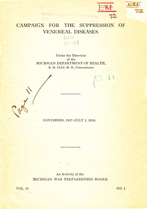 Campaign for the suppression of venereal diseases