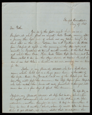 Thomas Lincoln Casey to General Silas Casey, May 27, 1848