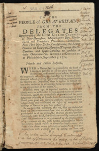 from Extracts from the votes and proceedings of the American Continental Congress