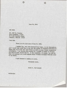 Letter from Mark H. McCormack to Bill M. Sansing