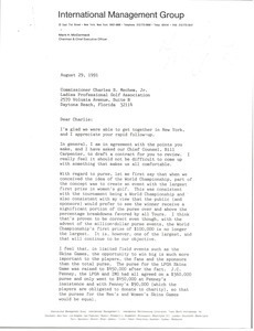 Letter from Mark H. McCormack to Charles S. Mechem