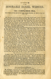 Speech of the Honorable Daniel Webster, on the Compromise bill
