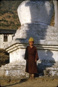Young monk at Jiri monastery