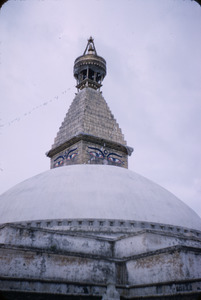 Close up of the Boudhanath Stūpa in Kathmandu
