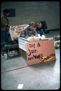 Info booth: Occupation of the Seabrook Nuclear Power Plant