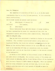Letter from W. E. B. Du Bois to George A. Plimpton
