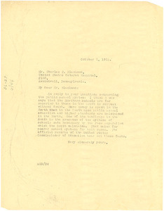 Letter from Augustus Granville Dill to Charles T. Blackman