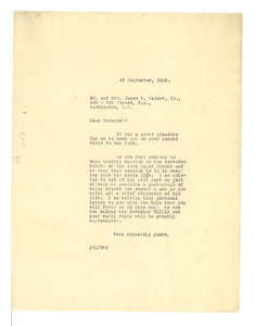 Letter from Crisis to Mr. & Mrs. James C. Waters, Jr.