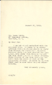 Letter from W. E. B. Du Bois to James Smith