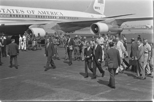 Vice President Hubert H. Humphrey with Premier Nguyen Cao Ky; Saigon.