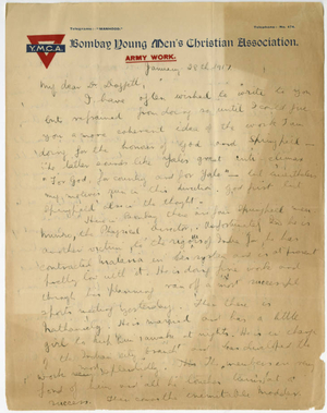 Letter from Felix Rossetti to Laurence L. Doggett (January 28, 1917)