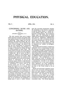 Physical Education, April, 1896