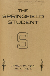 The Springfield Student (vol. 4, no. 4), January 1914
