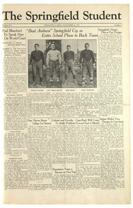 The Springfield Student (vol. 16, no. 06) November 6, 1925