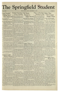 The Springfield Student (vol. 19, no. 10) December 14, 1928