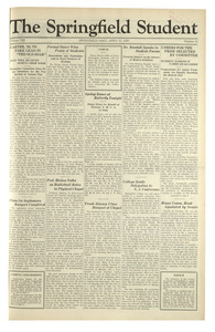 The Springfield Student (vol. 19, no. 22) April 12, 1929