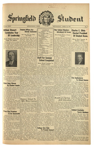 The Springfield Student (vol. 24, no. 04) April 26, 1933