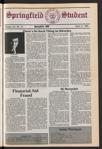 The Springfield Student (vol. 104, no. 23) Apr. 12, 1990