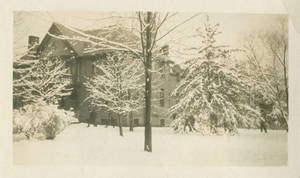 Woods Hall Snow Scene (February 1915)